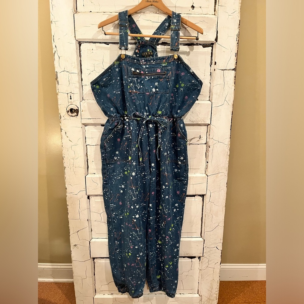 Funky Splatter Paint Overalls